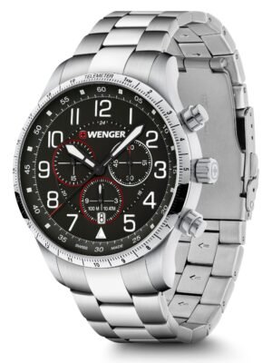 Wenger 01.1543.120 Orologio Uomo Attitude Cronografo 44mm 10ATM
