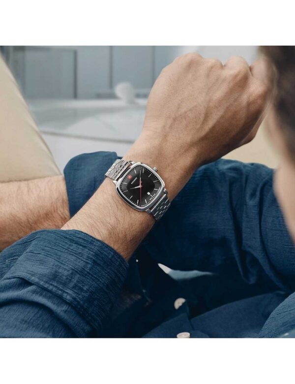 Wenger 01.1921.102 Orologio Da Uomo Vintage Classico 37mm 5ATM